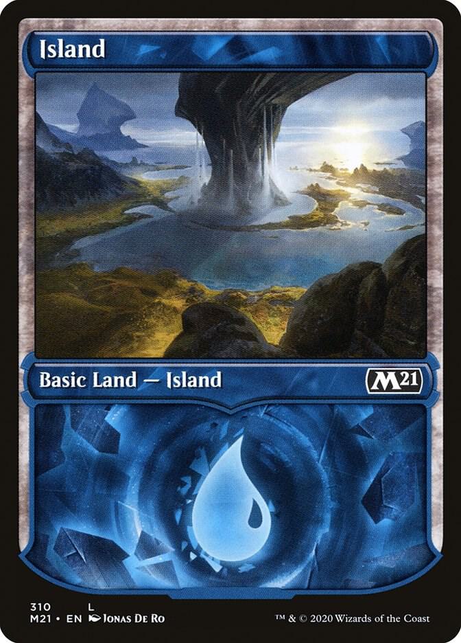 Island 310 (Core Set 2021)  - Foil