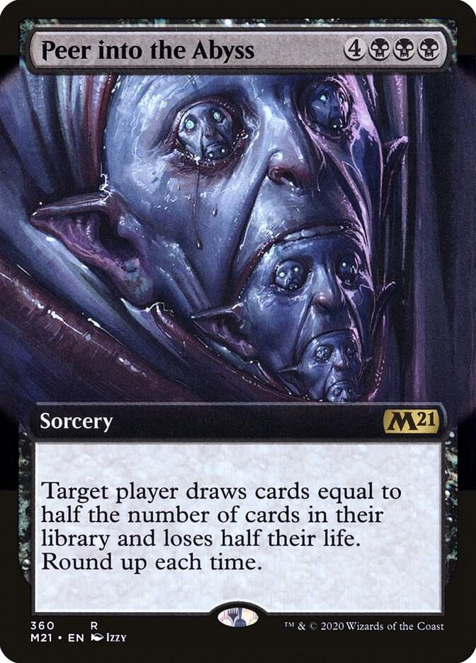 Peer Into the Abyss Extended Art (Core Set 2021) 