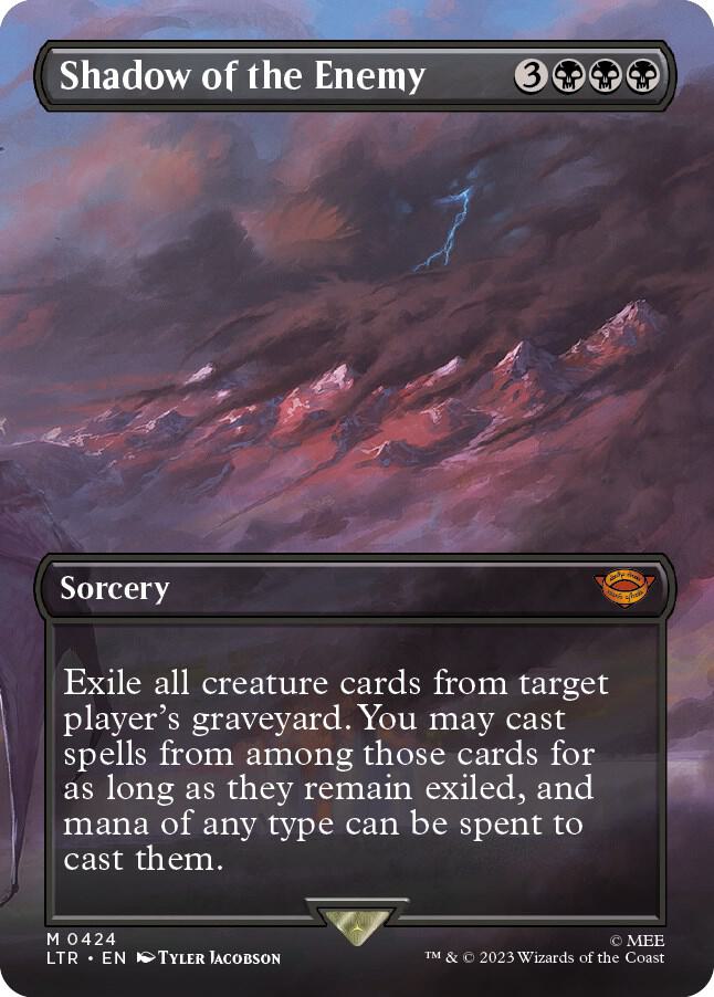 Shadow of the Enemy Borderless (Universes Beyond: The Lord of the Rings: Tales of Middle-earth) 