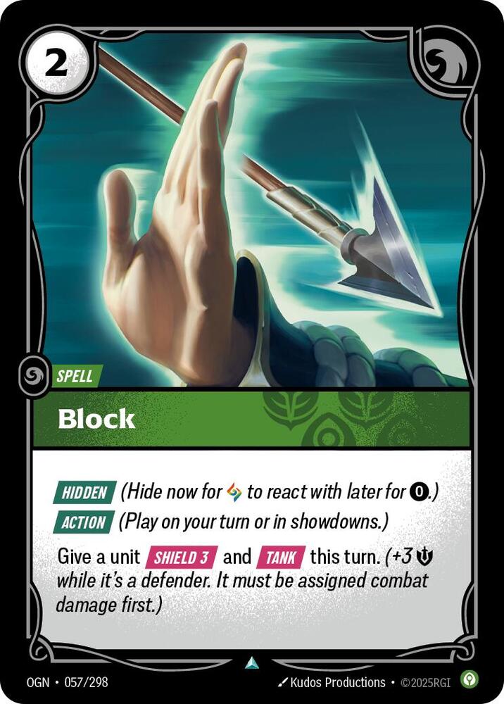 Block (Origins)  - Foil