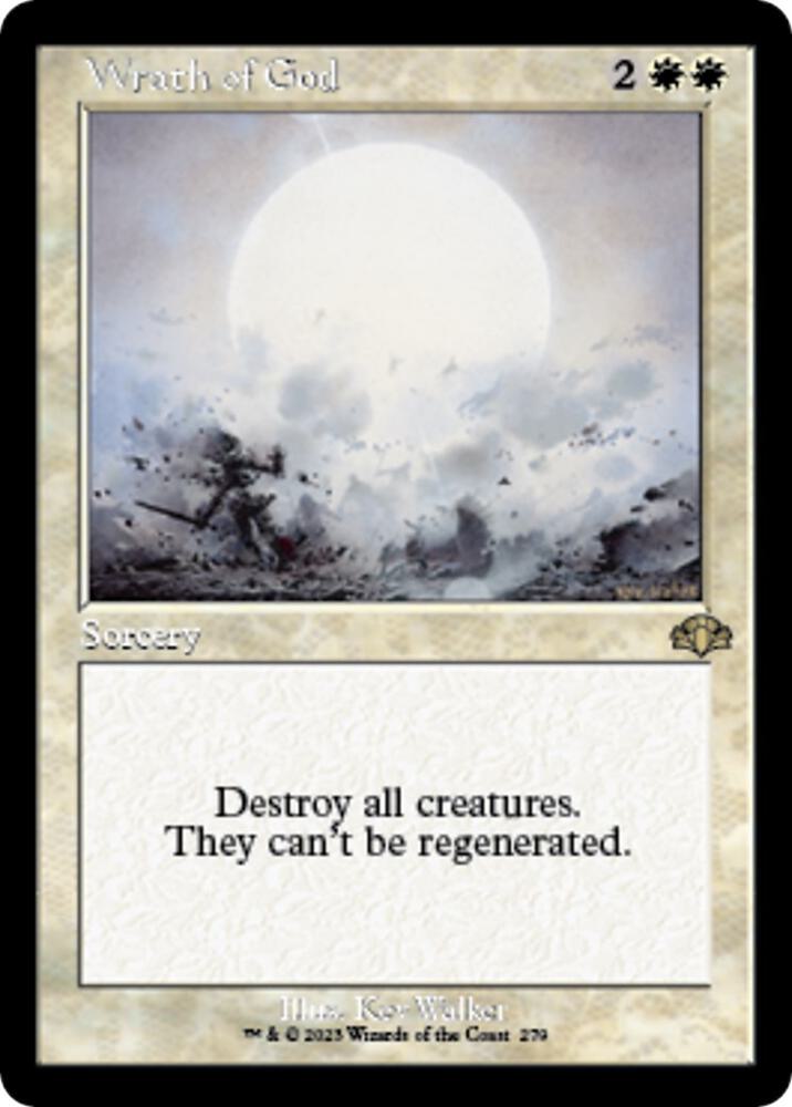 Wrath of God Retro Frame (Dominaria Remastered) 