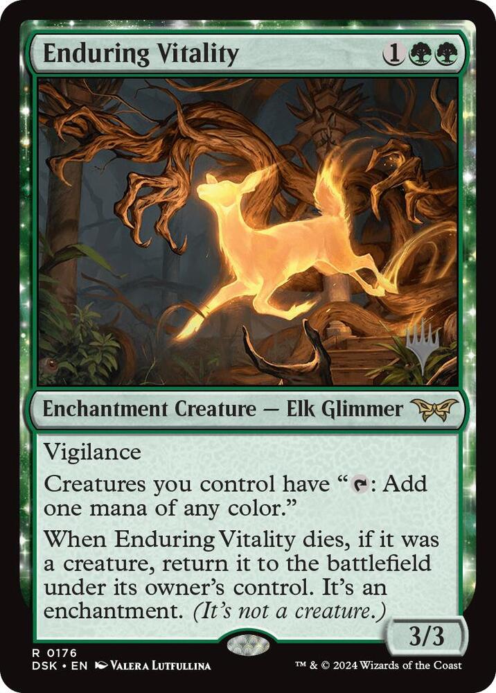 Enduring Vitality 176 (Promo Pack: Duskmourn: House of Horror)  - Foil