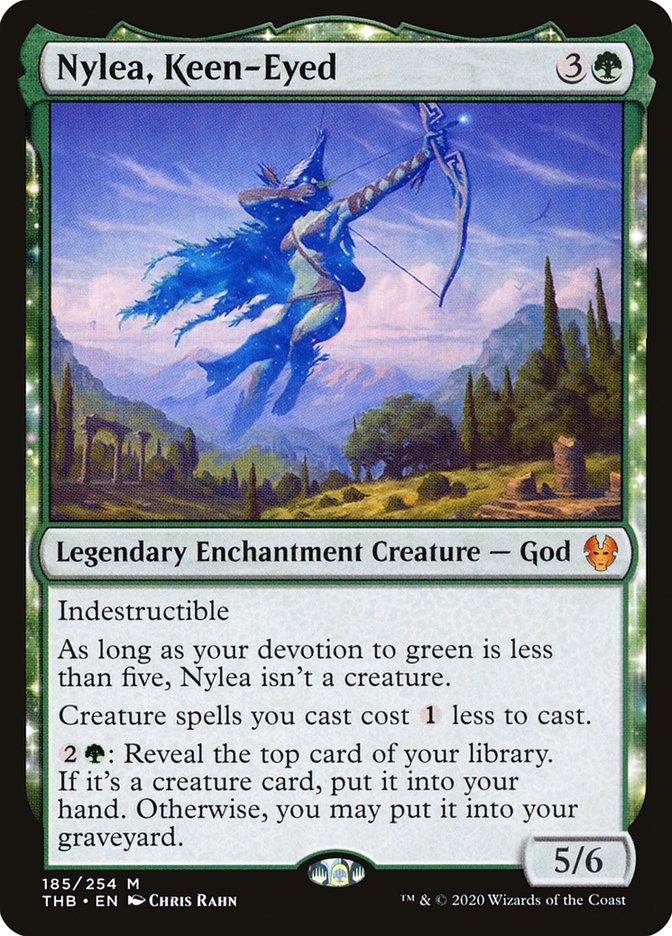 Nylea, Keen-Eyed 185/254 (Theros Beyond Death)  - Foil