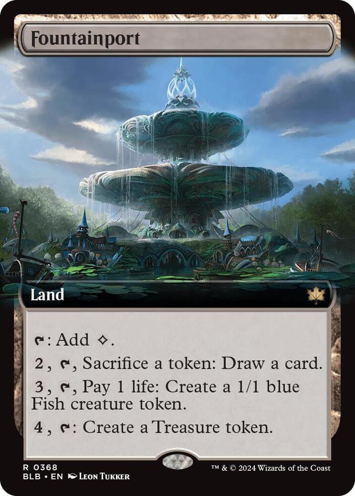 Fountainport Extended Art (Bloomburrow) 