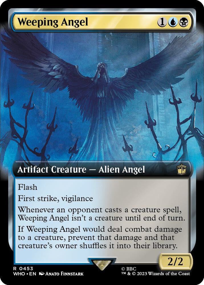 Weeping Angel 453/331 (Universes Beyond: Doctor Who)  - Extended Art