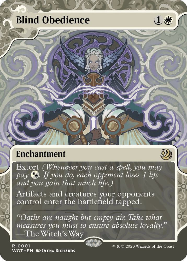 Blind Obedience 1 (Wilds of Eldraine: Enchanting Tales)  - Showcase