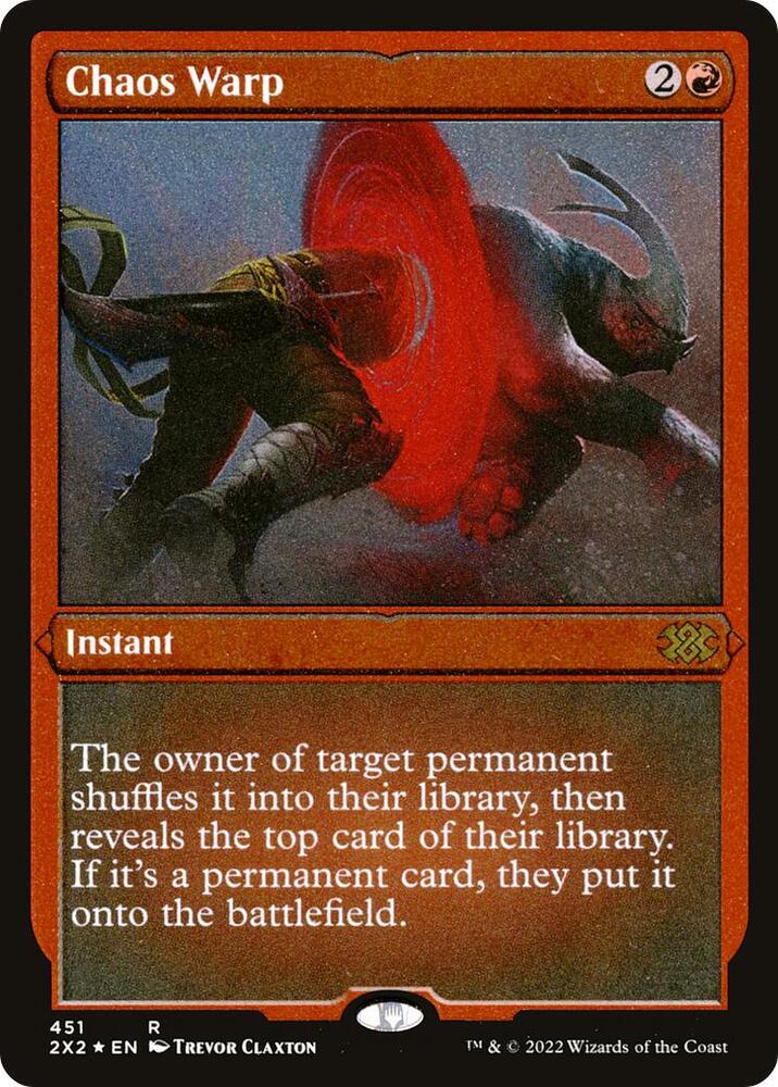 Chaos Warp Foil Etched (Double Masters 2022)  - Foil