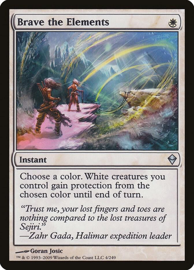 Brave the Elements (Zendikar)  - Foil
