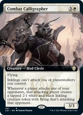 Combat Calligrapher Extended Art (Commander 2021) 