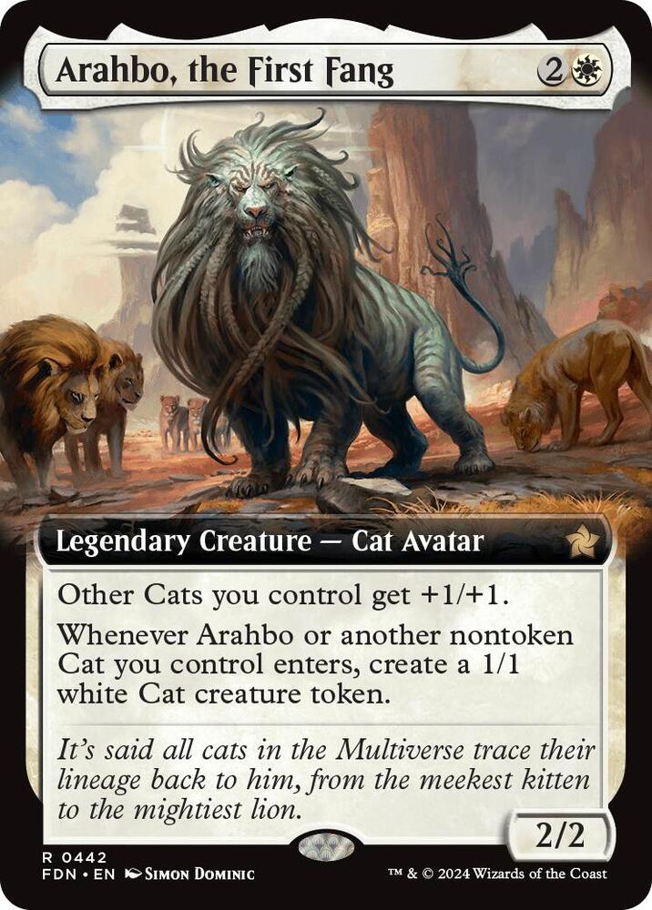 Arahbo, the First Fang 442/291 (Foundations)  - Extended Art
