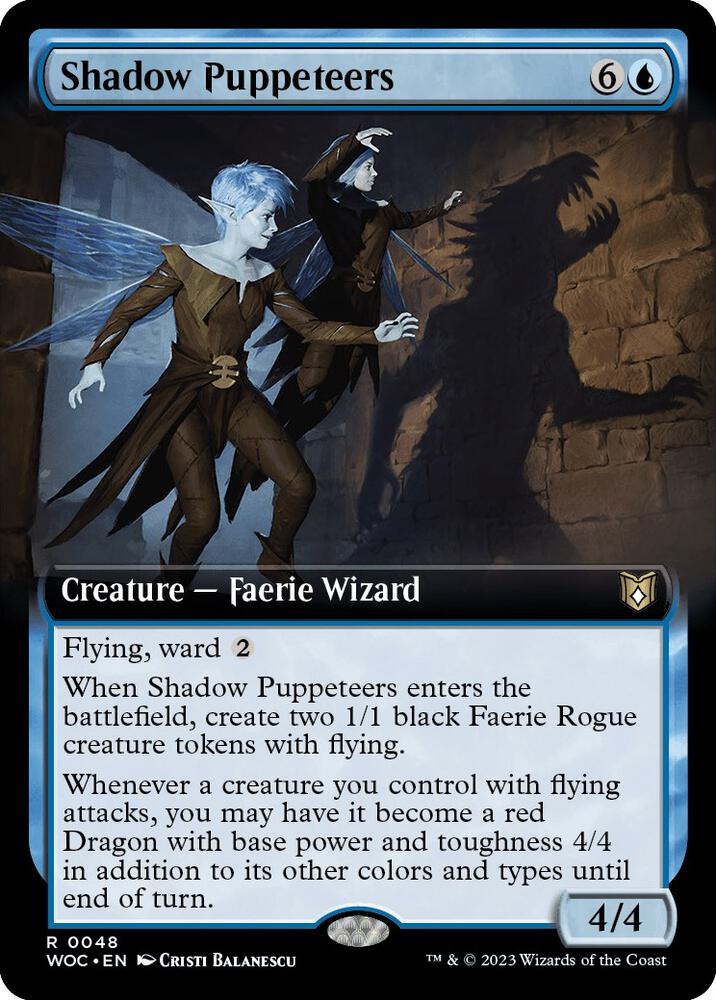 Shadow Puppeteers 48/173 (Commander: Wilds of Eldraine)  - Extended Art