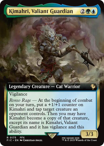 Kimahri, Valiant Guardian 175/100 (Commander: FINAL FANTASY)  - Extended Art