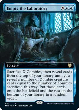Empty the Laboratory Extended Art (Commander: Innistrad: Midnight Hunt) 