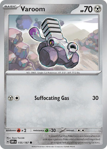 Varoom 155/197 (SV03: Obsidian Flames) 
