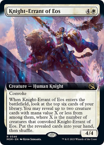 Knight Errant of Eos Extended Art (March of the Machine)  - Foil