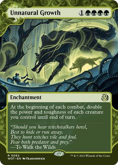 Unnatural Growth (Wilds of Eldraine: Enchanting Tales)  - Foil