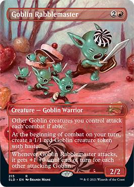 Goblin Rabblemaster 215/1 (Secret Lair Drop Series)  - Borderless