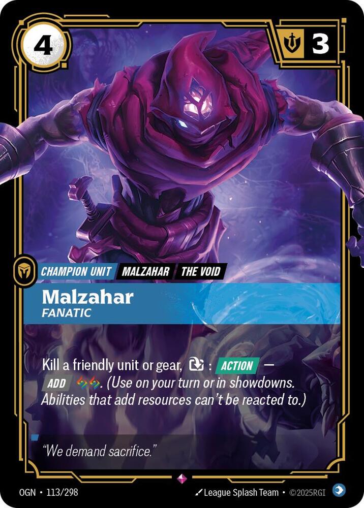 Malzahar Fanatic (Origins)  - Foil