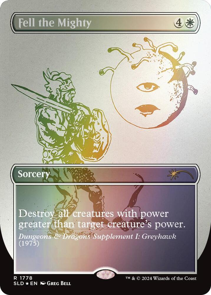 Fell the Mighty Rainbow Foil (Secret Lair Drop Series)  - Foil