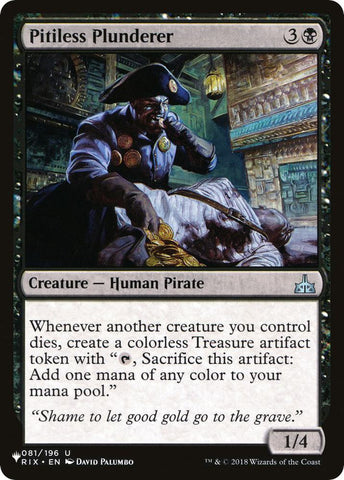 Pitiless Plunderer RIX-81/5075 (The List Reprints) 