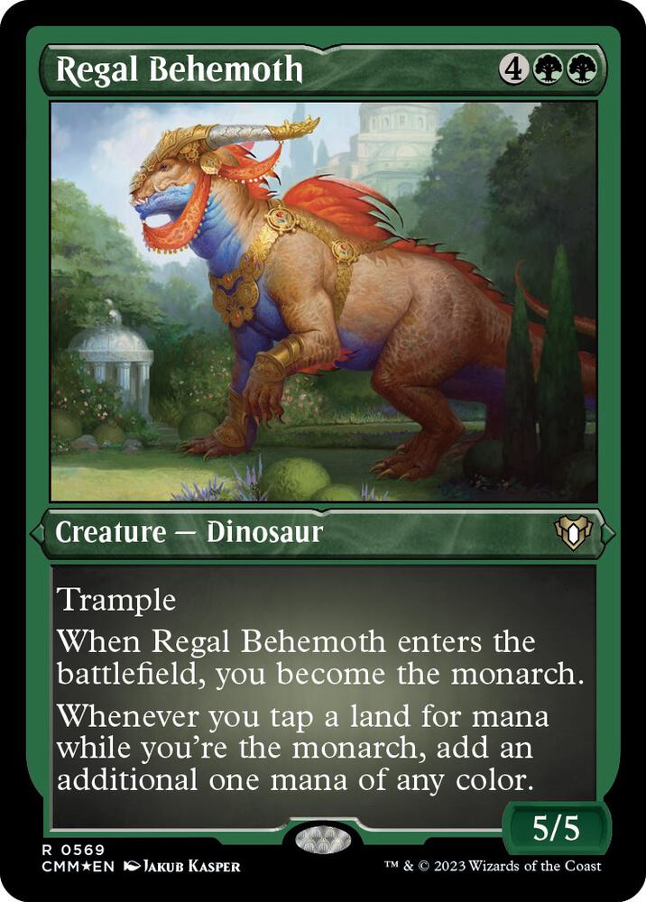 Regal Behemoth Foil Etched (Commander Masters)  - Foil