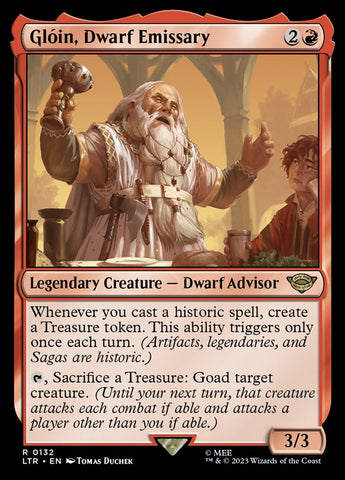 Glóin, Dwarf Emissary 132/281 (Universes Beyond: The Lord of the Rings: Tales of Middle-earth) 