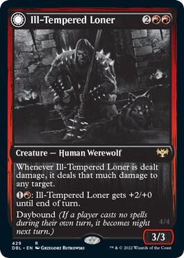 Ill Tempered Loner 429/534 (Innistrad: Double Feature)  - Foil