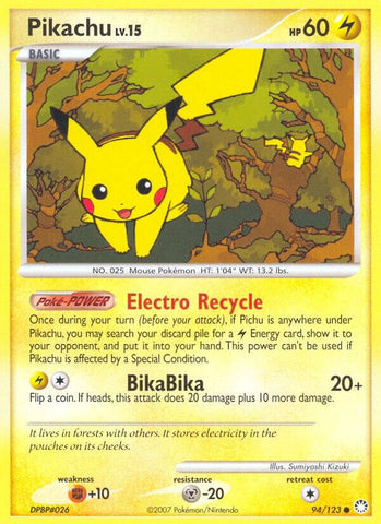 Pikachu 94/123 (Mysterious Treasures) 