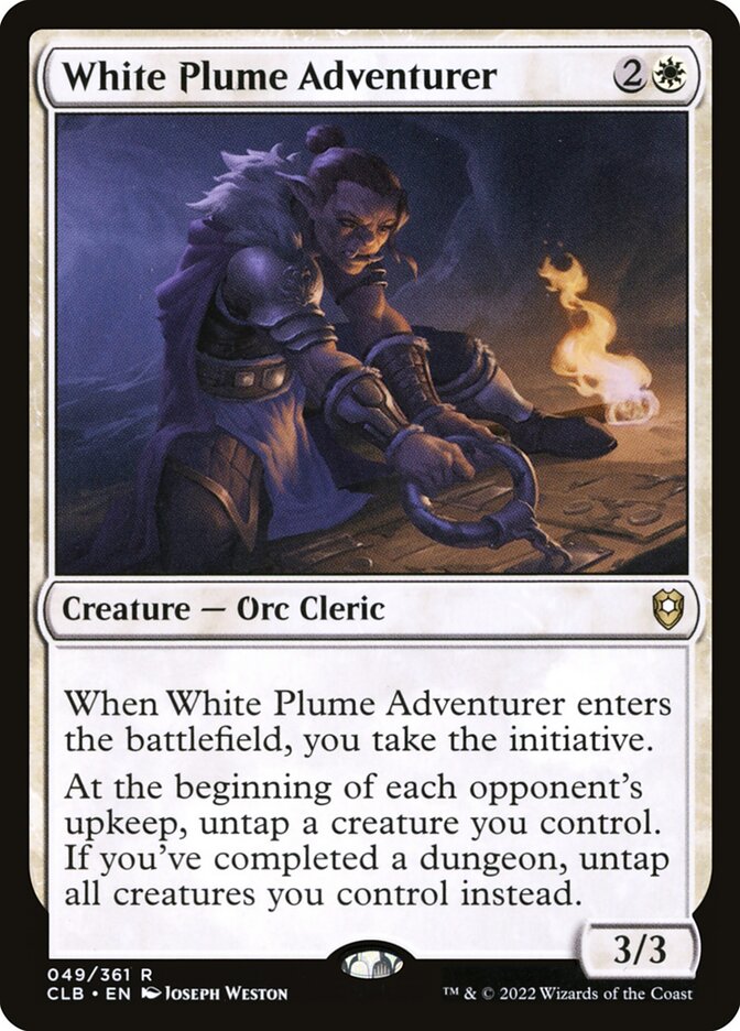 White Plume Adventurer (Commander Legends: Battle for Baldur's Gate)  - Foil