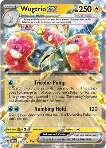 Wugtrio ex 060/162 (SV05: Temporal Forces)  - Holofoil