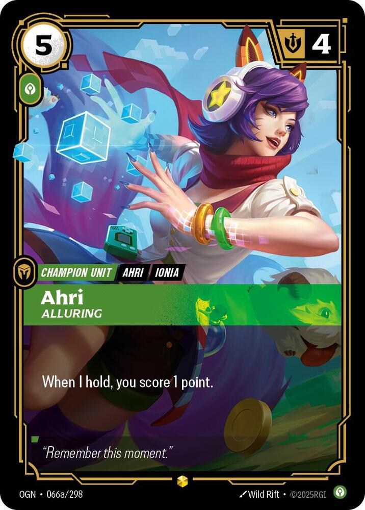 Ahri Alluring Alternate Art (Origins)  - Foil