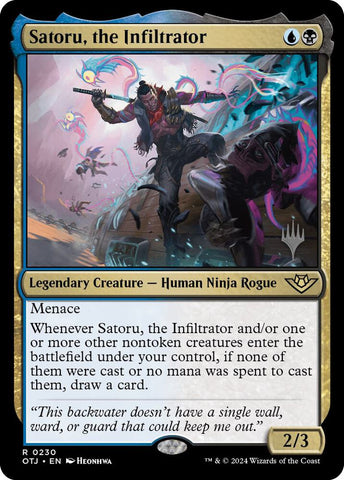 Satoru the Infiltrator (Promo Pack: Outlaws of Thunder Junction)  - Foil