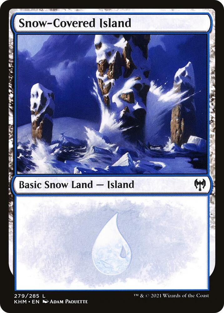Snow Covered Island 279 (Kaldheim)  - Foil
