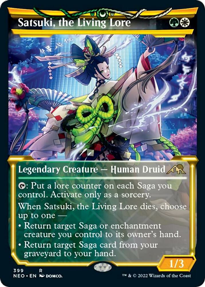 Satsuki the Living Lore Showcase (Kamigawa: Neon Dynasty) 