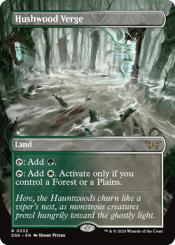 Hushwood Verge Borderless (Duskmourn: House of Horror)  - Foil