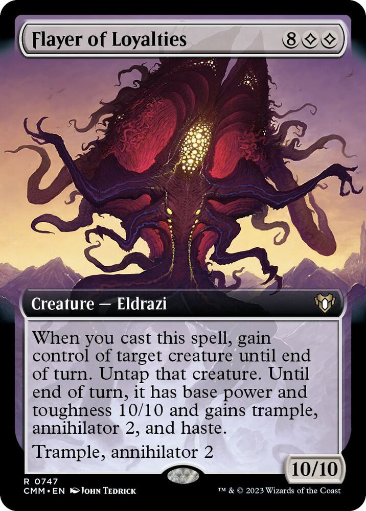 Flayer of Loyalties Extended Art (Commander Masters) 