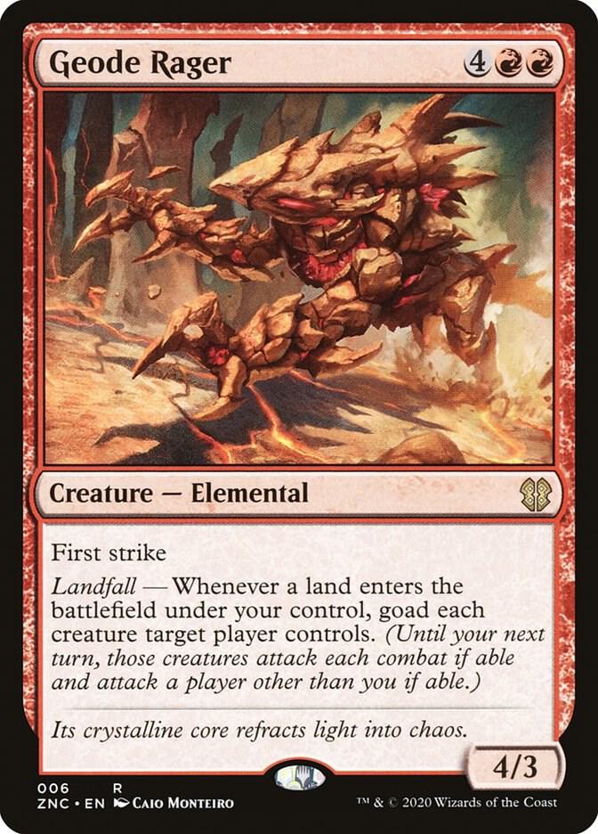 Geode Rager 6/142 (Commander: Zendikar Rising) 