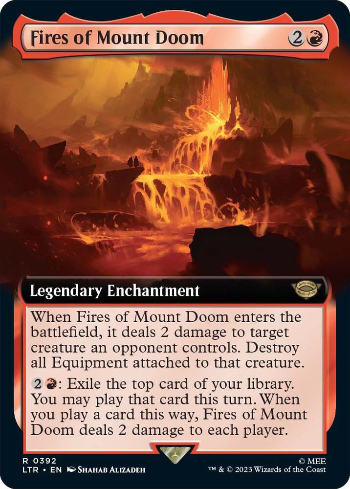 Fires of Mount Doom Extended Art (Universes Beyond: The Lord of the Rings: Tales of Middle-earth) 