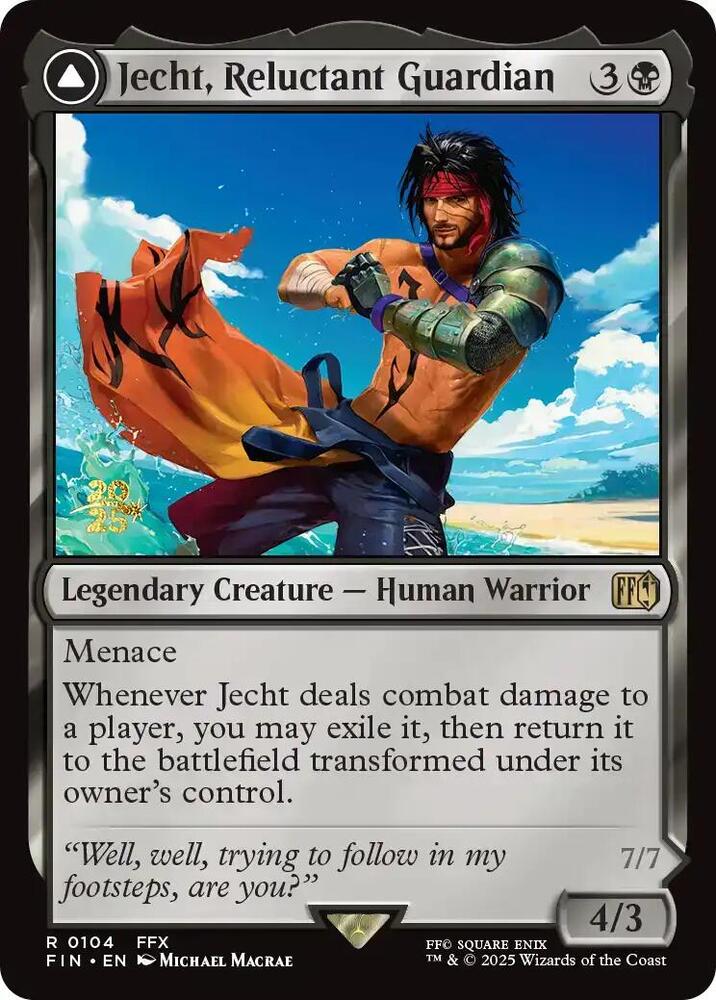 Jecht Reluctant Guardian (Prerelease Cards)  - Foil