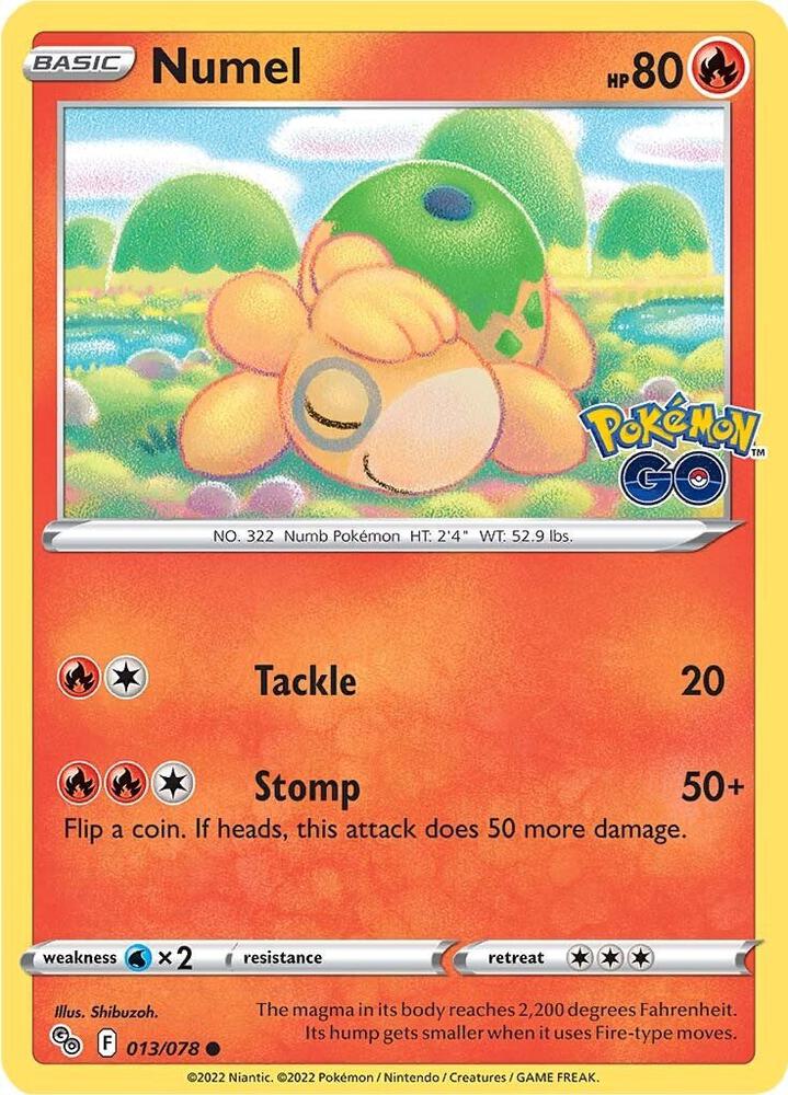 Numel 013/078 (Pokemon GO) 