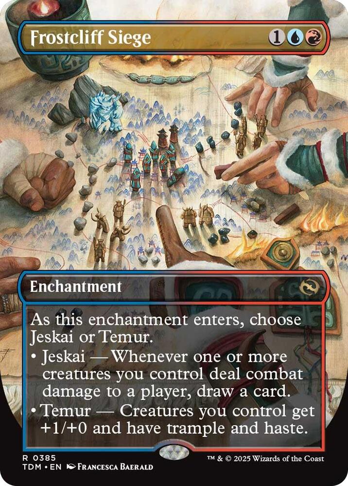 Frostcliff Siege Borderless (Tarkir: Dragonstorm)  - Foil