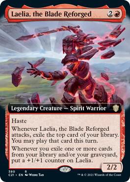 Laelia the Blade Reforged Extended Art (Commander 2021) 