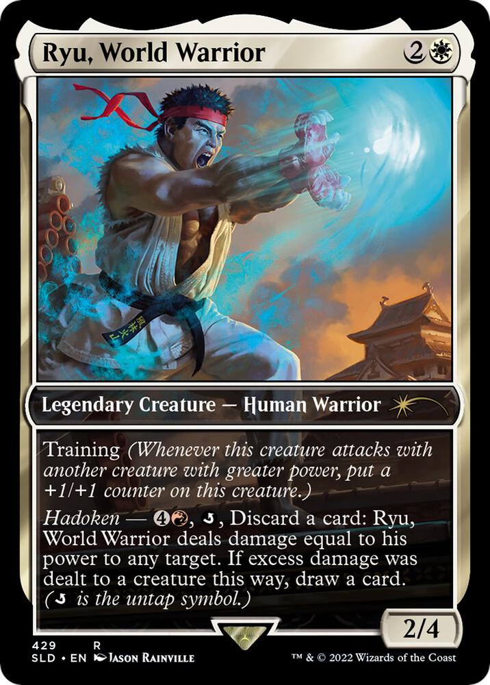 Ryu, World Warrior // Vikya, Scorching Stalwart 429 (Secret Lair Drop Series)  - Full Art