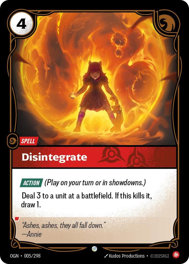 Disintegrate (Origins)  - Foil