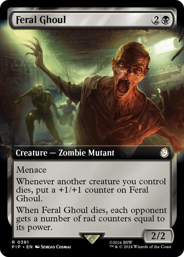 Feral Ghoul Extended Art (Universes Beyond: Fallout) 