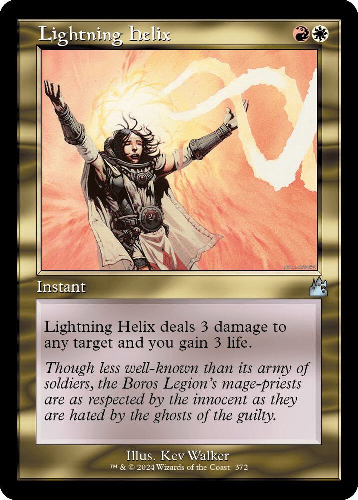 Lightning Helix 372/291 (Ravnica Remastered)  - Retro