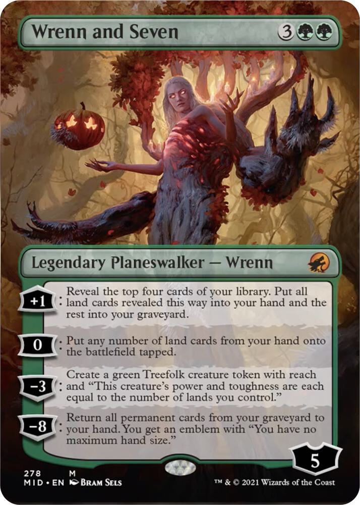 Wrenn and Seven Borderless (Innistrad: Midnight Hunt) 