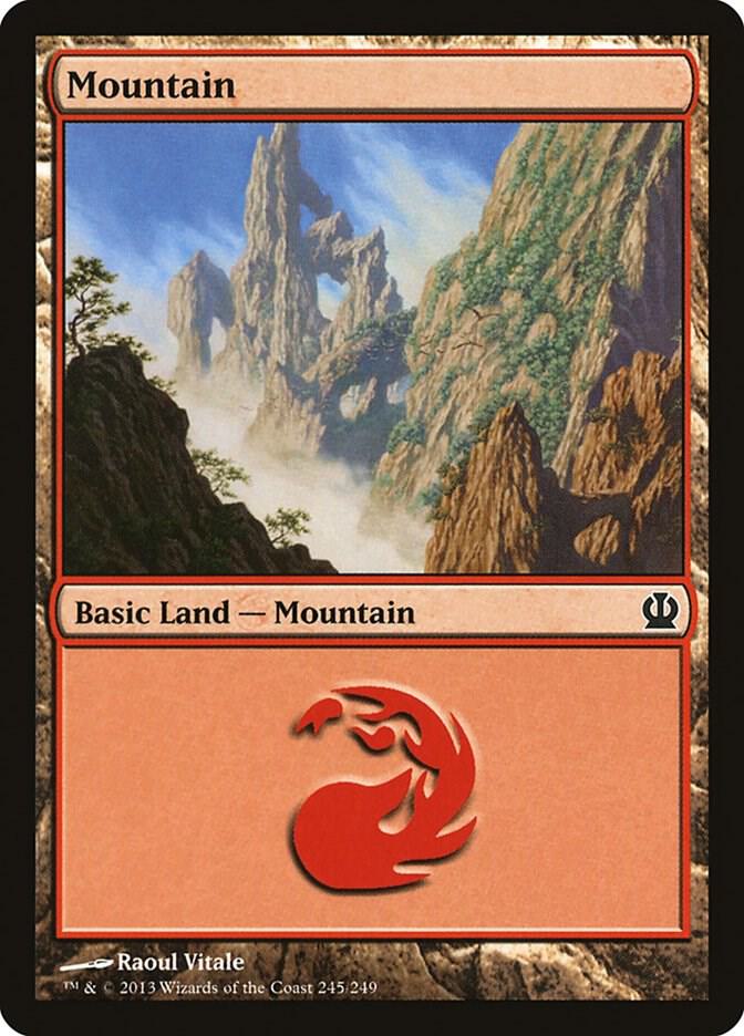 Mountain 245 (Theros)  - Foil