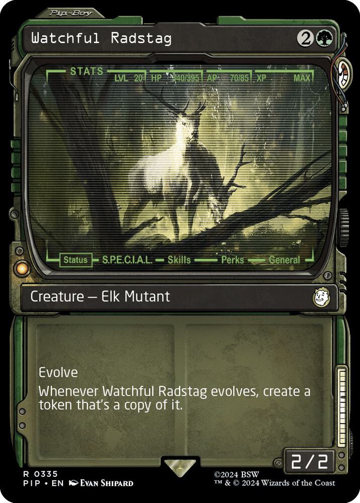 Watchful Radstag Showcase (Universes Beyond: Fallout)  - Foil