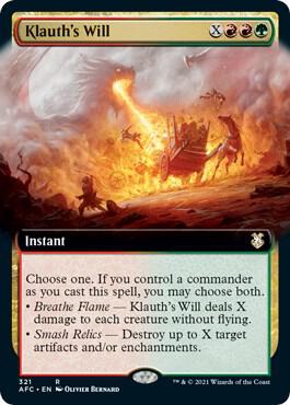 Klauths Will Extended Art (Commander: Adventures in the Forgotten Realms) 
